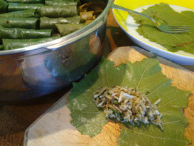 Gefüllte Weinblätter (Dolma) - gar nicht so kompliziert. Die duftigen grünen Pakete schmecken umwerfend. (Foto: Frank Butschbacher)
