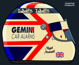 Nigel Mansell by Muneta & Cerracín