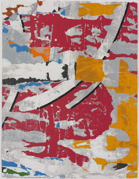 Jacques Villeglé, Décentralisation n°1 1991, sérigraphie, collection artothèque du musée des beaux-arts de Brest métropole ©ADAGP, Paris, 2017.