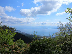 霊仙山から琵琶湖を望む