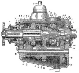 Schaltgetriebe (Getriebe) und Verteilergetriebe GAZ 69, GAZ 69A. Gearbox (Gear) and Transfer case GAS 69, GAS 69A. Коробка передач и раздаточная коробка ГАЗ 69, ГАЗ 69А.