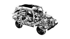 Karosserie und Fahrzeugrahmen, Anbauteile und Zubehör GAZ 69, GAZ 69A. Body and chasis, attachment parts and accessories GAS 69, GAS 69A. Кузов и рама ГАЗ 69, ГАЗ 69А.