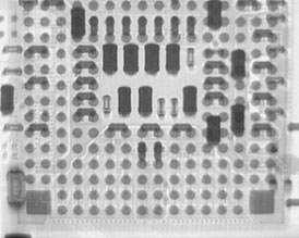 リワークして再実装した基板のX線写真
