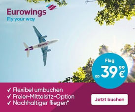 Essen an Bord bei der Eurowings 