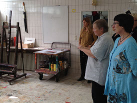 Atelierbesuch bei der Malerin Anja Witt in Aumühle