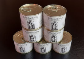 Hildegard Brühe aus Kalbsfüßen 7 Dosen Kalbsfußbrühe