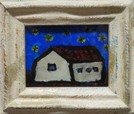 HOUSE 62×77mm Acrylic・Glass 2023<Private collection>