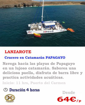 crucero en catamaran lanzarote