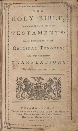 aitken bible 1782, title page, pdf online