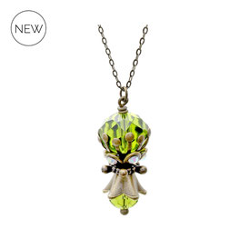Birthe ° The Calm Spirit ° Waldgrüne Strass Kette Elfgard®