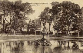 BEZIERS - Jardin des Poétes. Le Jet d 'Eau