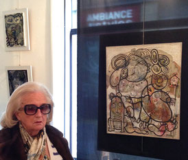 Inauguration de l'exposition 2015 par Madame CHIRAC