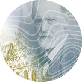 Bildkombination: Sigmund Freud – wikipedia / Max Halberstadt; Wien – wikimedia.org