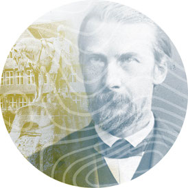 Bildkombination: Wilhelm Raabe – wikipedia/HJPrieß; Wolfenbüttel – wikivoyage/ Burkhardm