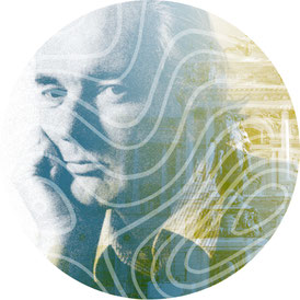 Bildkombination: Thomas Bernhard - wikipedia.org; Wien - wikimedia.org