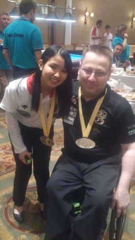 車椅子世界選手権優勝のヨウニ･ターチと。MEZZ繋がり