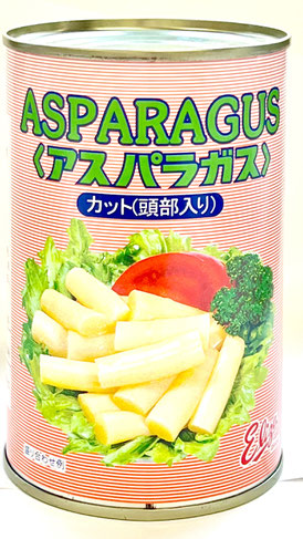 ホワイトアスパラガス,ストー中国産アスパラガストップ入りカット,ストー缶詰株式会社