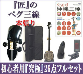 ペグ三線 本張り 初心者セットの画像