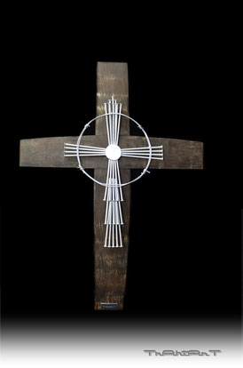 Barrel stave cross nail "silver"