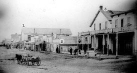 Frontstreet in Atchinson 1879, Kansas