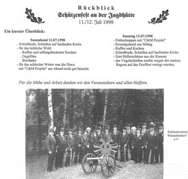 Bild: Wünschendorf Erzgebirge Schützenfest 1998