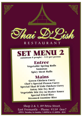 Image 9 for Prix Fixe Menu Template