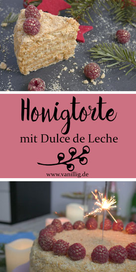 Rezept für die festliche Honigtorte mit Karamellcreme