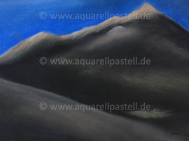 Schwarzer Vulkan_Pastell (30 x 40 cm)