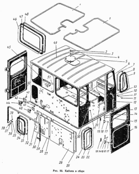 Karosserie und Rahmen, Anbauteile und Zubehör Traktor K700, K700A, K701 Kirowez, Kirowetz. Body and chasis, attachment parts and accessories USSR tractor K-700, K-700A, K-701 Kirovets, Kirovez. Кузов и рама советского СССР трактора К-700, К-701 Кировец.
