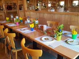 Tisch für Kindergeburtstag