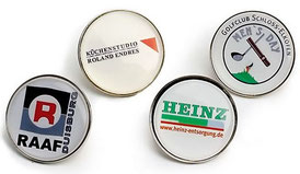 Golf Ballmarker Metall - Edelstahl mit Logo