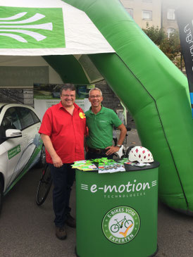 Messestand auf der eCross Germany in Düsseldorf mit den e-motion e-Bike Experten Düsseldorf