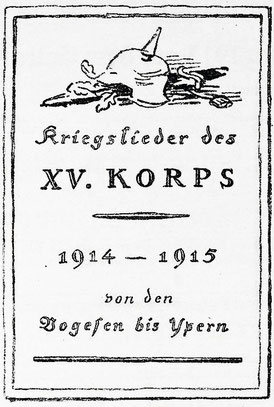 Kriegslieder. Reproduktion aus Börsenblatt für den deutschen Buchhandel, 24. 9. 1915, S. 5530