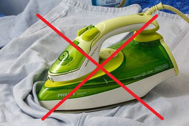 テカりやすい生地は気をつけて！