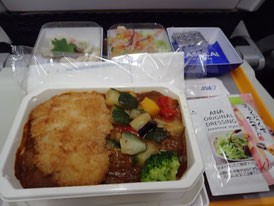 ANA　マニラ行　機内食　菜ちゃんのページ