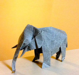 Elephant, designed by Satoshi Kamiya, folded by Teru Kutsuna