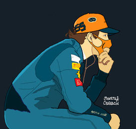 Carlos Sainz by Muneta & Cerracín