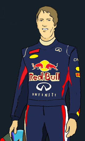 Sebastian Vettel by Muneta & Cerracín