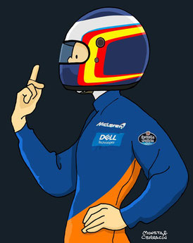 Carlos Sainz by Muneta & Cerracín