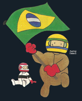 Ayrton Senna & Elio de Angelis by Muneta & Cerracín
