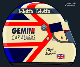 Nigel Mansell by Muneta & Cerracín