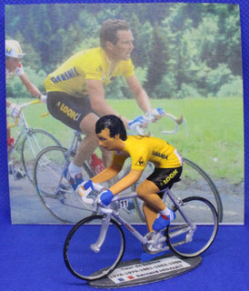 Bernard HINAULT  (La Vie Claire - Wonder - Radar)     Maillot jaune -Vainqueur  Tour de France  1985