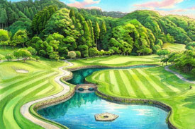 キャメルゴルフリゾート 5番 Par5 (名物ホール)
