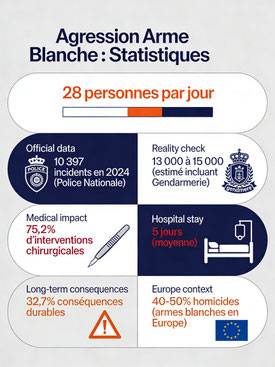 Agression arme blanche : statistiques - L'impossible réponse
