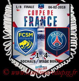 Fanion  Sochaux-PSG  2017-18