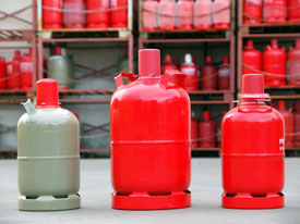 Verschiedene Gasflaschen