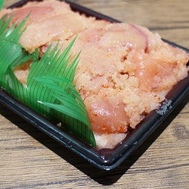 無着色なので色は薄いけど味は美味しい明太子!