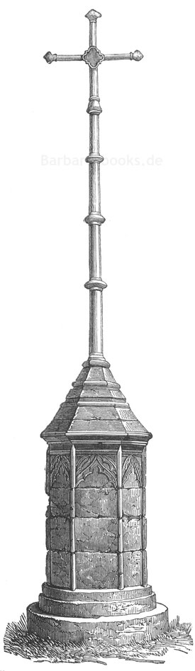 Abb. 367. – Das Kreuz der Familie Bureau, früher auf dem Friedhof der Unschuldigen, Paris. – Lenoirs „Statistique Monumentale de Paris“.