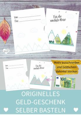 Vorlagen Fur Kreative Geldgeschenke Ausdrucken Und Basteln Diy Shop Blog Downloaden Drucken Glucklich Sein