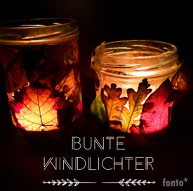 Bunte Windlichter